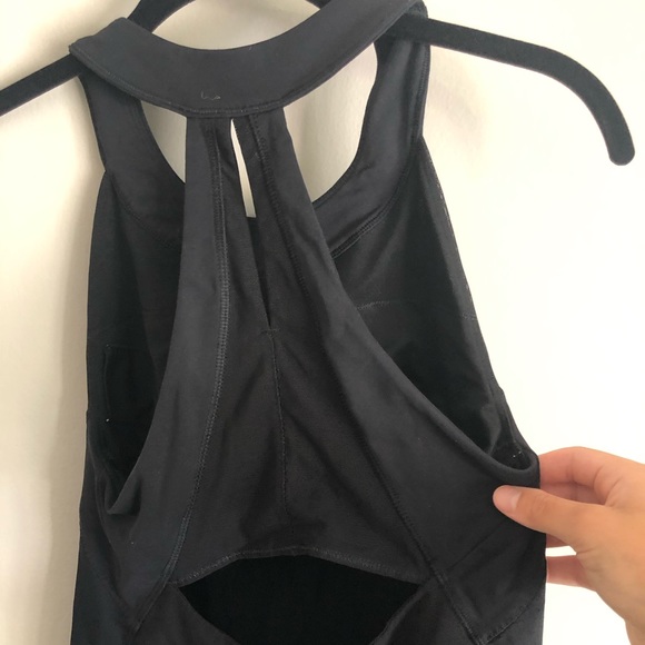 Lululemon high neck top with built-in sports bra - Picture 3 of 5